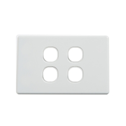 4C | Classic 4 Gang Switch Cover - White 040.000.0024