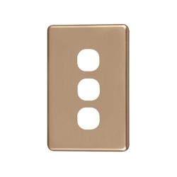4C | Classic 3 Gang Switch Cover - Gold 040.000.0033