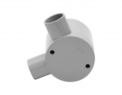 4C | Deep Junction Box 20mm 2 Way Right Angle - 10 Pack 040.040.0392