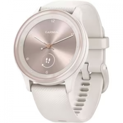 Garmin vívomove Sport Smart Watch - 40 mm Case Height - 40 mm Case Width - Ivory, Peach Gold Body Color - Fiber Reinforced Polymer Case Material - Silicone Band Material - Heart Rate Monitor, Pulse Oximeter Sensor, Barometer, Altimeter, Accelerometer, 010