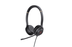 YEALINK WIRED (UH37) MS STEREO HEADSET,NOISE CANCELLING MIC,LEATHER CUSHION,C NATIVE C/A