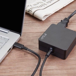 FSP NB C 65W Adapter compatible with most Type-C devices auto-detects and delivers 5V-20V.Efficiency >88% at 20V meets DOE Level VI and ErP Tier 2 offers safety protections <0.25W no-load power. FSP065-A1BR3