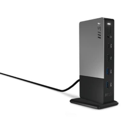 MSI USB C Docking Station Gen 2 Up to 3 Monitors 4K Output - Extra 5 USB Ports - Ethernet Port - Combo Audio Jack - Support 100W Fast Charging - 600g Weight MSI USB C DOCKING STATION GEN 2