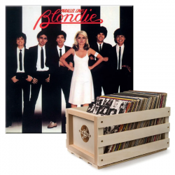 Crosley Record Storage Crate & Blondie - Parallel Lines - Vinyl Album Bundle UM-5355034-B
