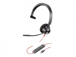 PLANTRONICS BLACKWIRE 3310-M, UC, MONO USB-C CORDED HEADSET - PROMO ENDS 30SEP21 214011-01