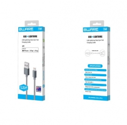 8Ware Premium 1m Apple Certified USB Lightning Data Sync Fast Charging Cable (8W-IPHR1)