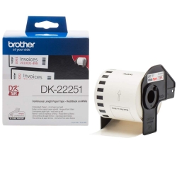 Brother DK-22251 Brother Genuine Label Roll Black & red on white 62mm (DK-22251)