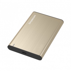 Simplecom SE221 Aluminium 2.5'' SATA HDD/SSD to USB 3.1 Enclosure Gold (SE221-GOLD)
