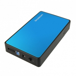 Simplecom SE325 Tool Free 3.5' SATA HDD to USB 3.0 Hard Drive Enclosure - Blue Enclosure (SE325-BLUE)