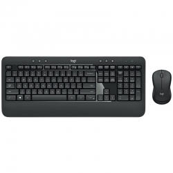 Logitech MK540 Wireless Keyboard Mouse Combo - USB Receiver, 10 Meter Wireless Connection, Plug and Play, Contoured (920-008682)