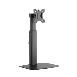 Brateck Single Screen Pneumatic Vertical Lift Monitor Stand Fit Most 17'-27' Flat and Curved Monitors Up to 7 kg per screen (LDS-22T01)
