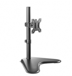 Brateck Single Screen Economical double Joint Articulating Stell Monitor Stand Fit Most 13'-32' Monitor Up to 8 kg per screen (LDT12-T01)