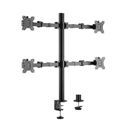 Brateck Quad Monitors Affordable Steel Articulating Monitor Arm Fit Most 17'-32' Monitors (LDT33-C048)