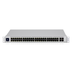 Ubiquiti UniFi 48 port Managed Gigabit Layer2 & Layer3 switch - 48x Gigabit Ethernet Ports w/ 32x 802.3at POE+, 4x SFP Port Touch Display 210W (USW-48-POE-AU)