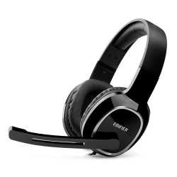 Edifier K815 USB Headset with Microphone - 120° Microphone Rotation, Noise-Cancellation, LED Indicator (K815-BLK)