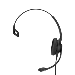 Sennheiser SC230 Wide Band Monaural headset with Noise Cancelling mic - high impedance for standard phones, Easy D - Requires Easy Disconnect Cable (1000514)