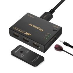 Simplecom CM303 Ultra HD 3 Way HDMI Switch 3 IN 1 OUT Splitter 4K@60Hz  (CM303)