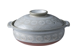 GINPO DONABE HANA NO9 MISHIMA CERAMIC HOT POT (GINPOMISHIMANO9)