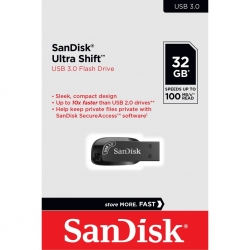 SanDisk 32GB Ultra Shift USB 3.0 Flash Drive (SDCZ410-032G-G46)