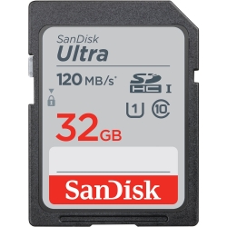 SANDISK SDHC Ultra UHS-I Class 10 , U1, 120mb/s read &10mb/s write (SDSDUN4-032G-GN6IN)