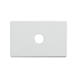 4C Classic 1 Gang Switch Cover - White (040.000.0021)