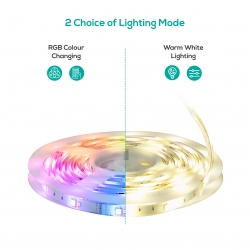 mbeat activiva 5m IP65 Smart RGB & Warm White LED Strip Lights ACA-LS65RGBWW-5M