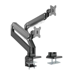 Brateck Dual Monitors Aluminum Heavy-Duty Gas Spring Monitor Arm LDT23-C024