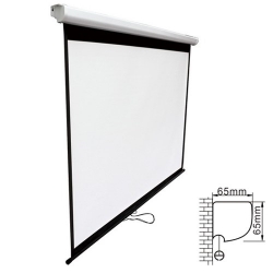 Brateck Projector Standard Auto-lock Manual Projection Screen-86  (1.72X1.3M) /(4:3 ratio) PSBC86