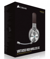 Corsair Virtuoso Wireless RGB SE Espresso 7.1 Headset. (CA-9011181-AP) High Fidelity Ultra Comfort,