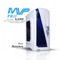 Huntkey MVP Pro Gaming computer chassis - Blue (No PSU Included, NO FAN Included) (CASHUNMVPPROBL-1)