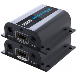 4Cabling HDMI Extender Over Cat 5/5e/6 50 Meters with IR passback for remote control source device (006.008.1040)