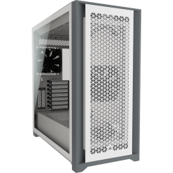 Corsair 5000D AIRFLOW E-ATX, ATX, USB Type-C, 1x 120mm Front & Rear, Radiator 360mm. 7+2 PCI Slot, 4x 2.5' SSD, 2x 3.5' HDD. VGA 420mm. White. Case (CC-9011211-WW)