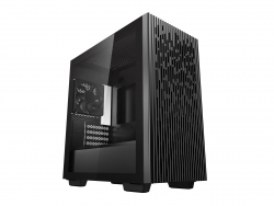 Deepcool MATREXX 40 Mini-ITX / Micro-ATX Case, Tempered Glass Side Panel, Mesh Top and Front, 1x Pre-Installed Fan, Removable Drive Cage, Black (DP-MATX-MATREXX40)