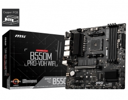 MSI B550M PRO-VDH WIFI AM4 MATX MB 4xDDR4 3xPCIE 2xM.2 HDMI VGA DP RAID LAN 4xSATAIII 5xUSB3.2 6xUSB2.0 (B550M PRO-VDH WIFI)