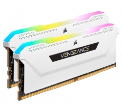 Corsair Vengeance RGB PRO SL 16GB (2x8GB) DDR4 3600Mhz C18 White Heatspreader Desktop Gaming Memory (CMH16GX4M2D3600C18W)