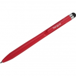 Targus Smooth Glide Stylus with Rubber Tip/Compatible with all Touch Screen Surfaces/Reduces Smudges, Streaks and Fingerprints - Red (AMM16301US-61)