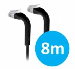 UniFi patch cable with both end bendable RJ45 8m - Black (UC-Patch-8M-RJ45-BK)