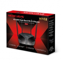 Mercusys MR70X AX1800 Dual-Band WiFi 6 Router, Up to 1.8Gbps, OFDMA, MU-MIMO, WPA3 (MR70X)