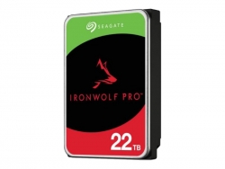 SEAGATE IRONWOLF NAS PRO INTERNAL 3.5" SATA DRIVE, 22TB, 6GB/S, 7200RPM, 5YR WTY ST22000NT001