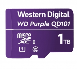 Western Digital WD Purple 1TB MicroSDXC Card 24/7 -25 C to 85 C Weather & Humidity Resistant  (WDD100T1P0C)
