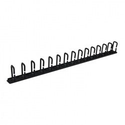 1RU VERTICAL Cable Management Rail. 15 Rings. Pack of 2 002.008.0045