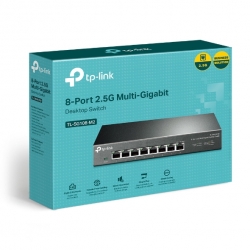 TP-Link TL-SG108-M2 8-Port 2.5G Desktop Switch, Super Fast Connection 2.5G NAS, 2.5G Server, 2.5G WiFi 6 AP, 4K Video, Wall Mountable, Plug and Play (TL-SG108-M2)