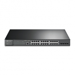 TP-Link TL-SG3428MP JetStream 28-Port Gigabit L2 Managed Switch with 24-Port PoE+ 384 W PoE Budget: 24 802.3at/af-compliant PoE+ ports,Static Routing (TL-SG3428MP)