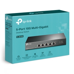 TP-Link TL-SX105 5-Port 10G Desktop Switch, up to 100 Gbps switching capacity, Auto-negotiation, Silent Operation, Metal Casing (TL-SX105)