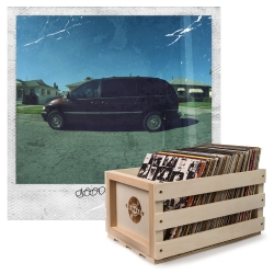 Crosley Record Storage Crate & KENDRICK LAMAR GOOD KID, M.A.A.D CITY - DOUBLE VINYL ALBUM Bundle (UM-3719226-B)