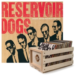 Crosley Record Storage Crate & SOUNDTRACK RESERVOIR DOGS - VINYL ALBUM Bundle (UM-60254767041-B)