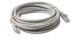 8Ware Cat6a UTP Ethernet Cable 15m Snagless - Grey (PL6A-15GRY)