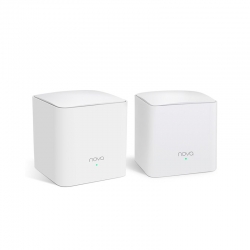 Tenda Nova MW5s 2-pack AC1200 Whole-Home Mesh WiFi System, 230 Square Meters, 867Mbps/300Mbps, MI-MIMO, SSID Broadcast, Beamforming, Smart QoS (MW5s(2-pack))