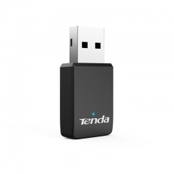 Tenda U9 AC650 Dual-band Mini Wi-Fi USB Adaptor, USB2.0, 11ac MU-MIMO, 433Mbps/200Mbps, Auto-Install, Compact,Windows Compatible (U9)