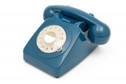GPO 746 ROTARY TELEPHONE - AZURE BLUE GPO-ROTY-ABL